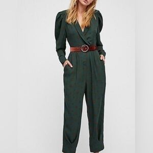 Free People Green Jumpsuit Size S